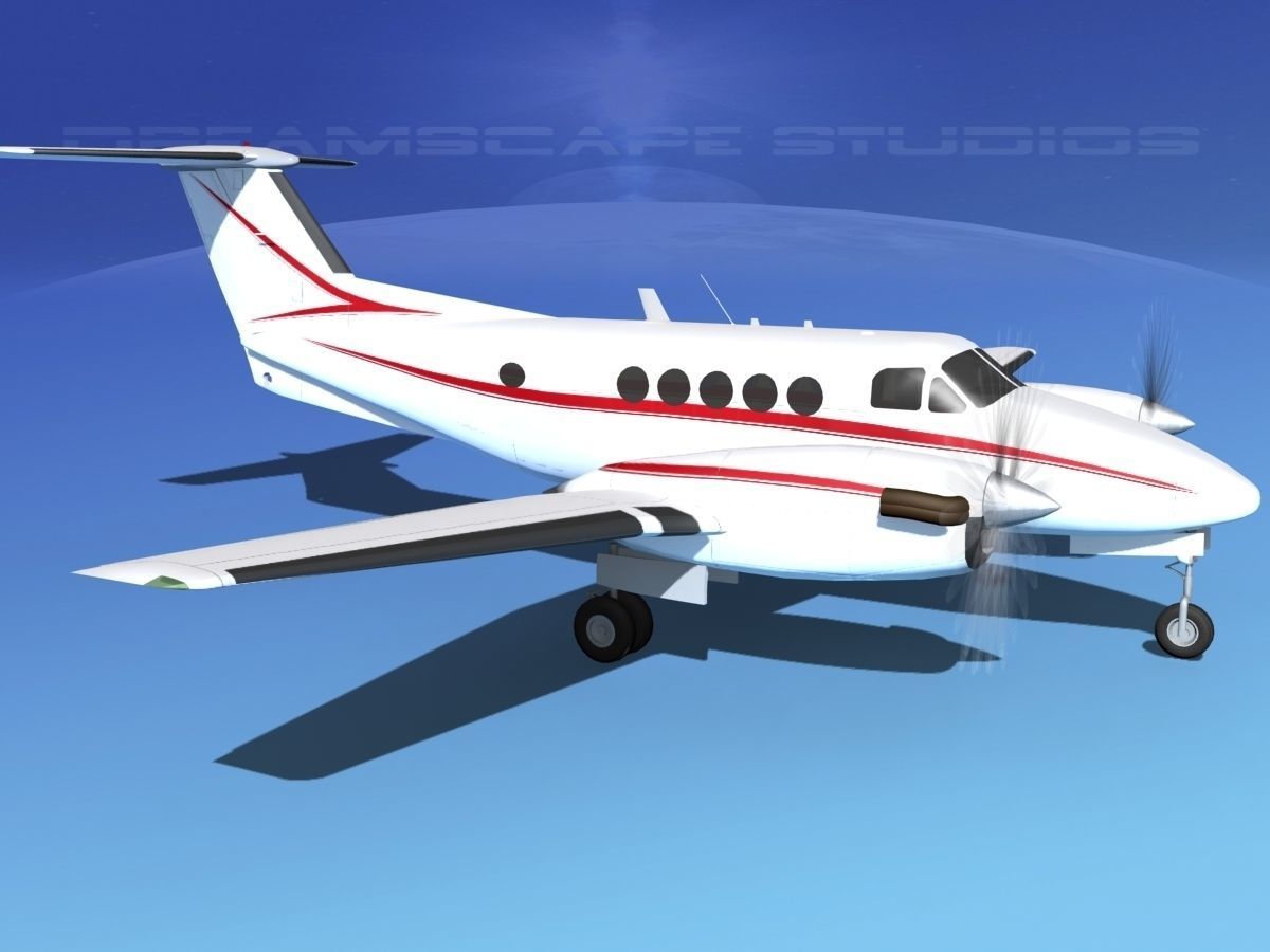 Beechcraft B200 GT King Air V08 3D model_3