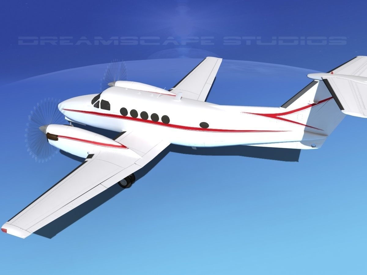 Beechcraft B200 GT King Air V08 3D model_8