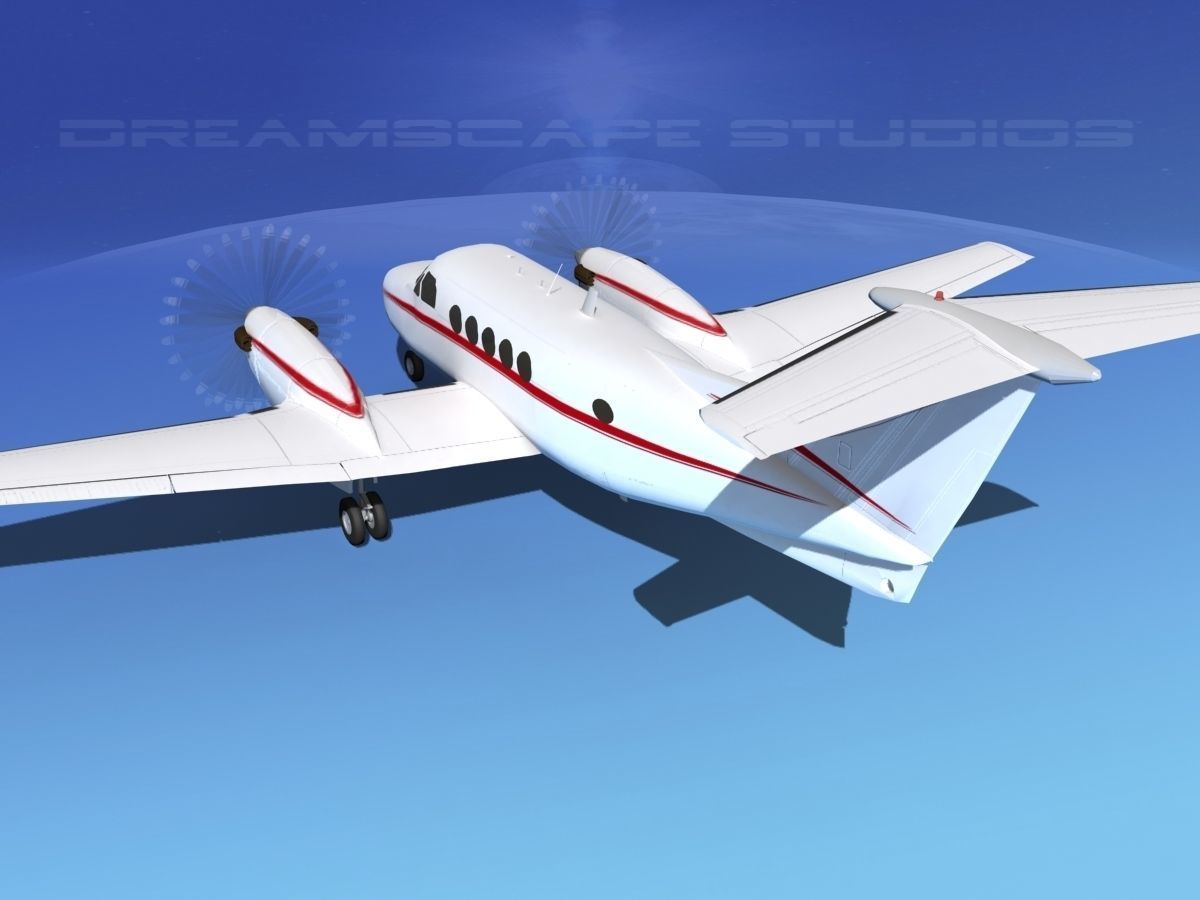 Beechcraft B200 GT King Air V08 3D model_7