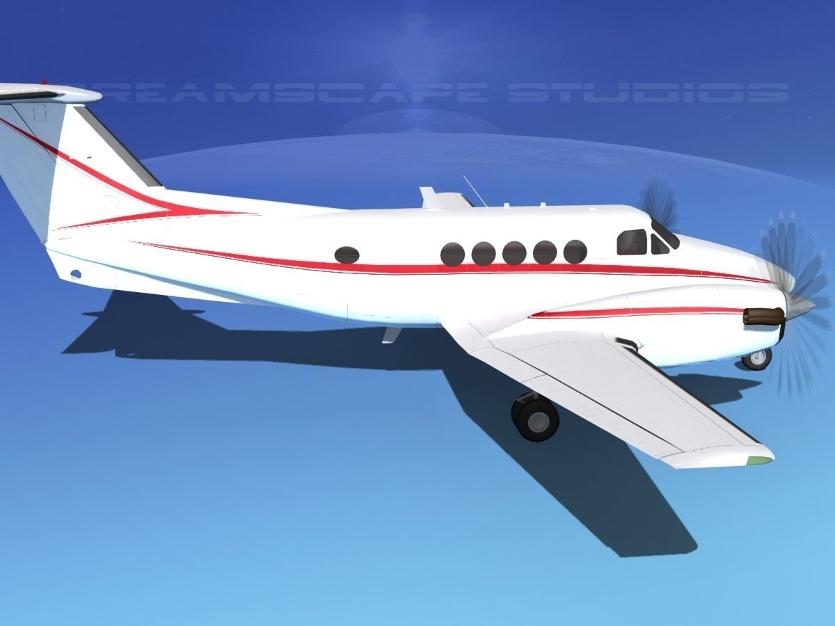 Beechcraft B200 GT King Air V08 3D model_4