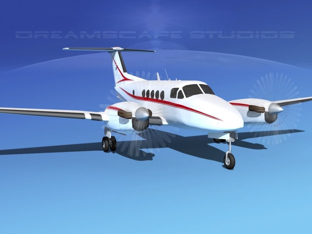 Beechcraft B200 GT King Air V08 3D model_2