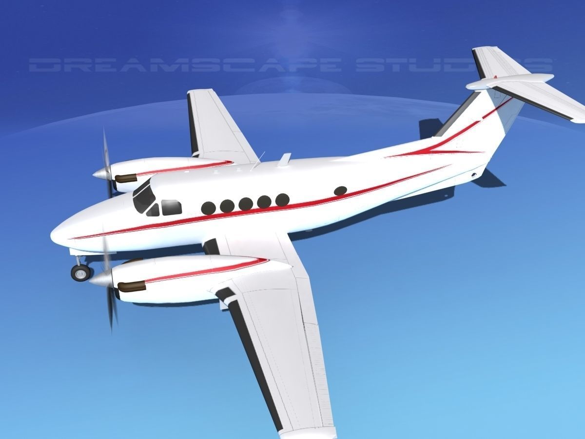 Beechcraft B200 GT King Air V08 3D model_9