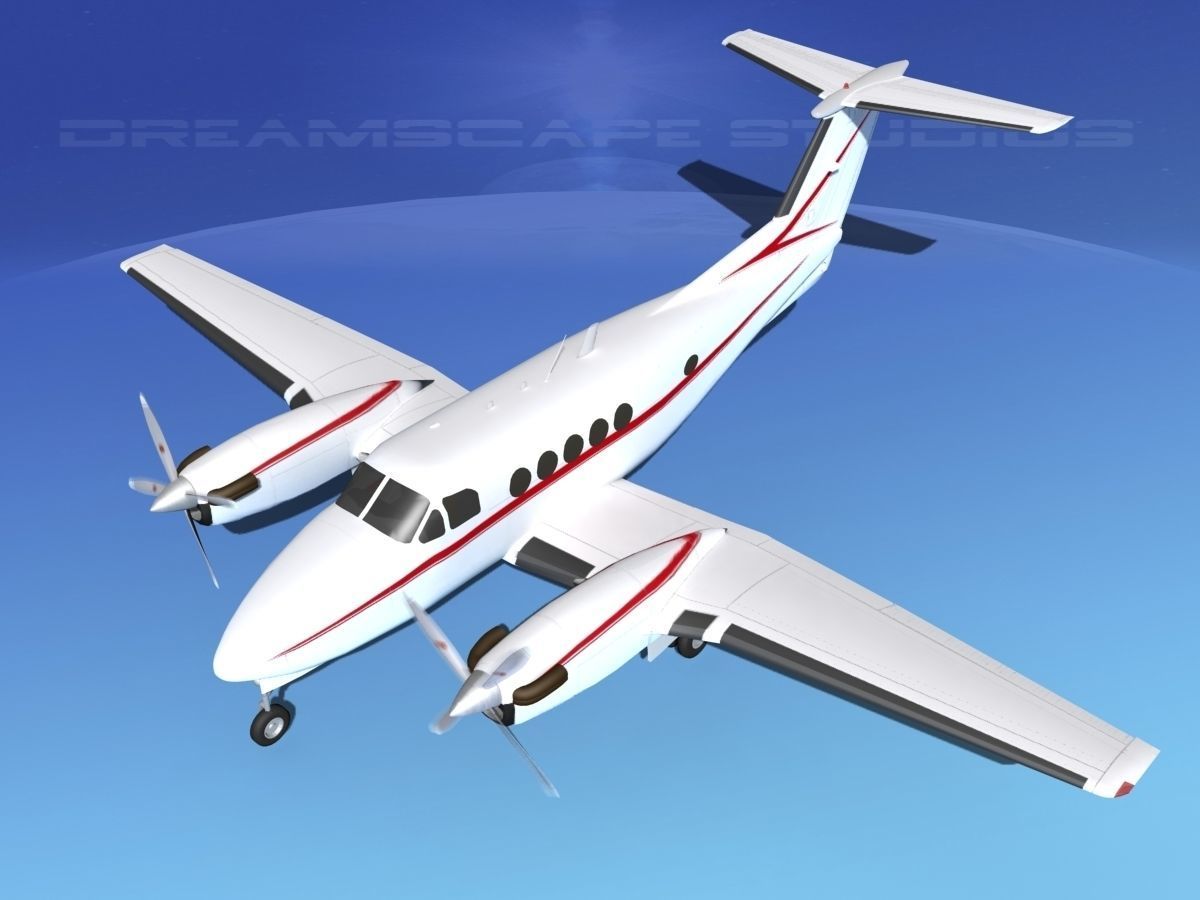 Beechcraft B200 GT King Air V08 3D model_10