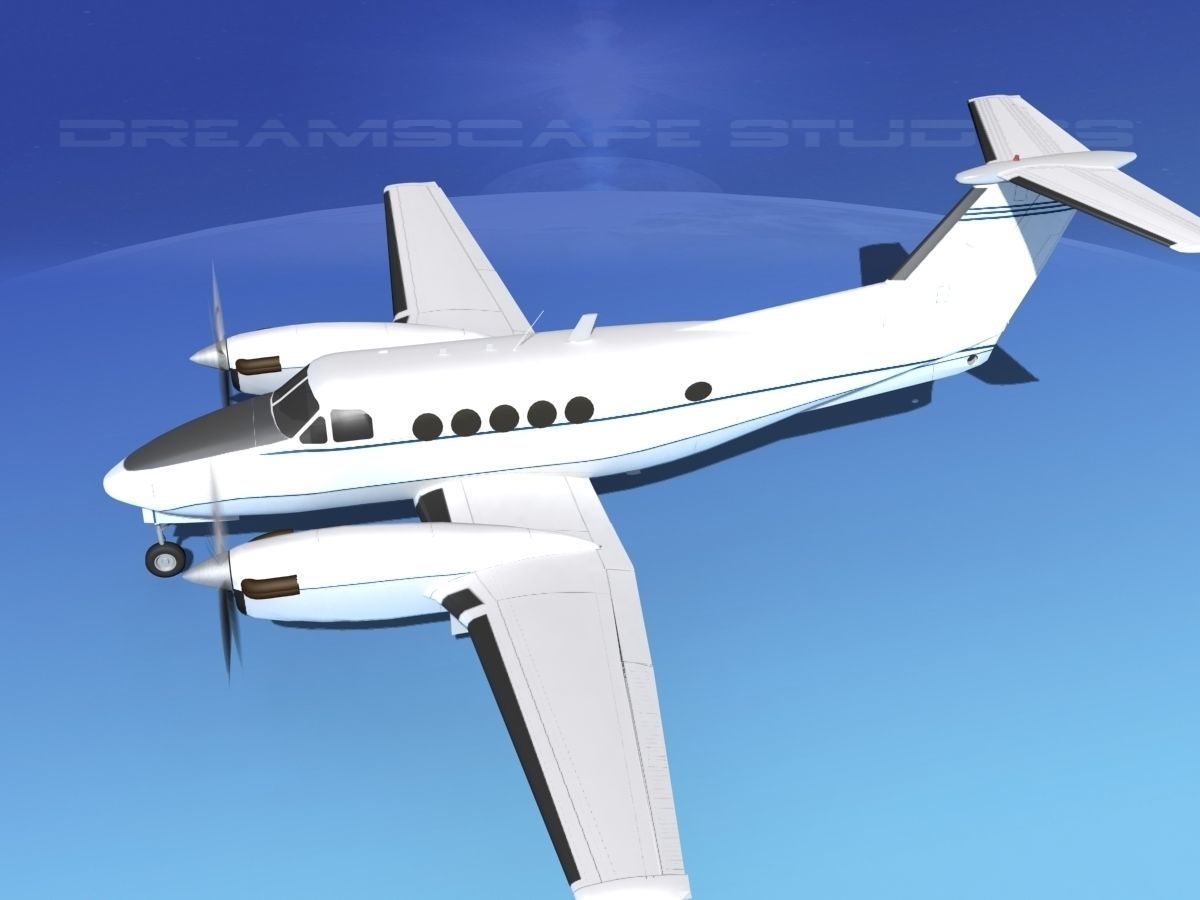 Beechcraft B200 GT King Air V09 3D model_9