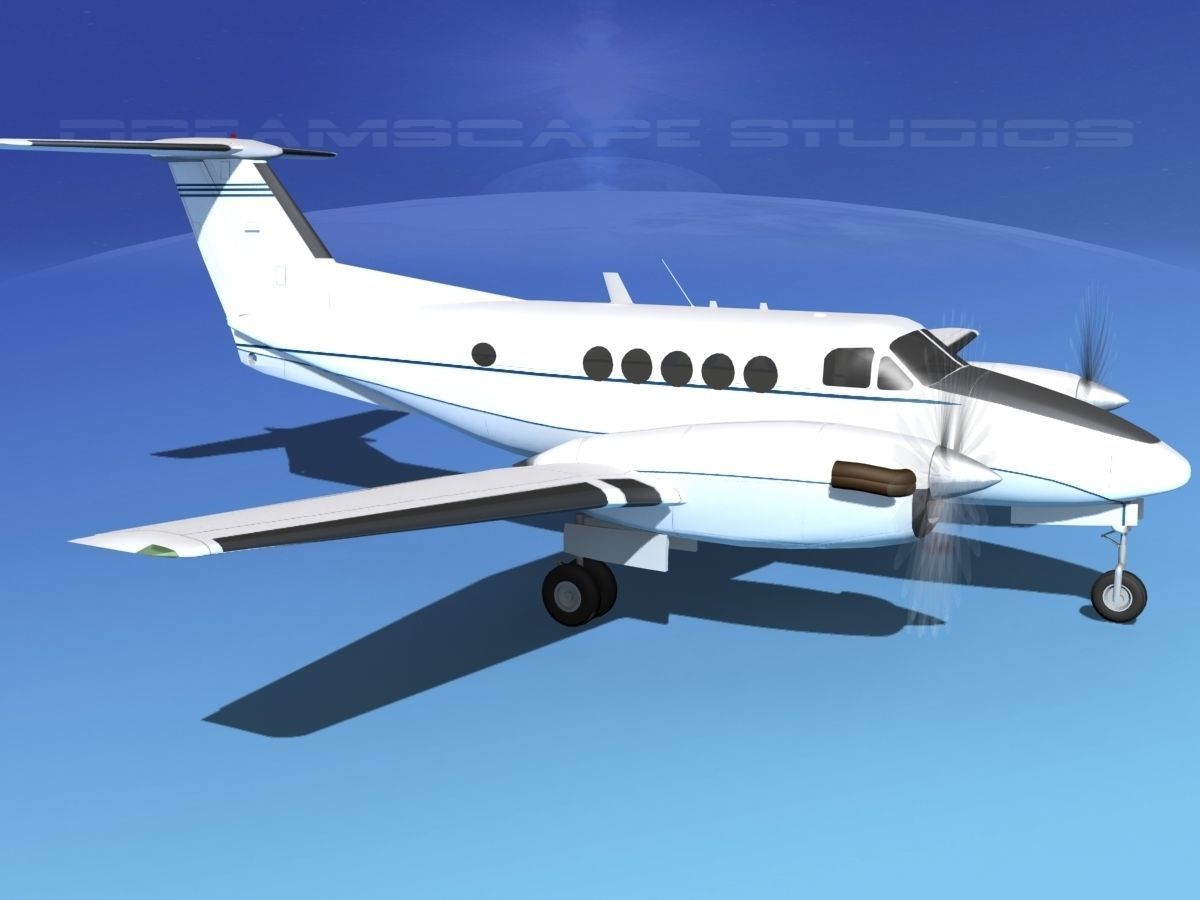 Beechcraft B200 GT King Air V09 3D model_3