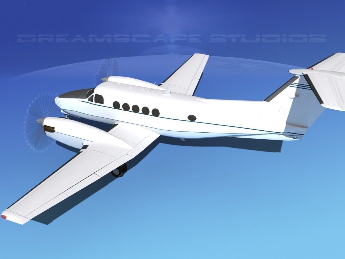 Beechcraft B200 GT King Air V09 3D model_8