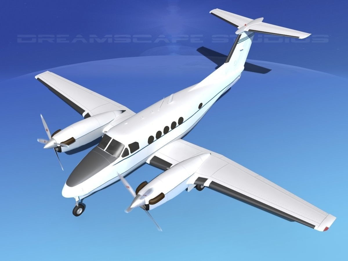 Beechcraft B200 GT King Air V09 3D model_10