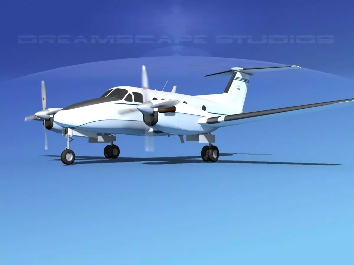 Beechcraft B200 GT King Air V09 3D model_0