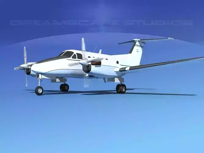 Beechcraft B200 GT King Air V09 3D model