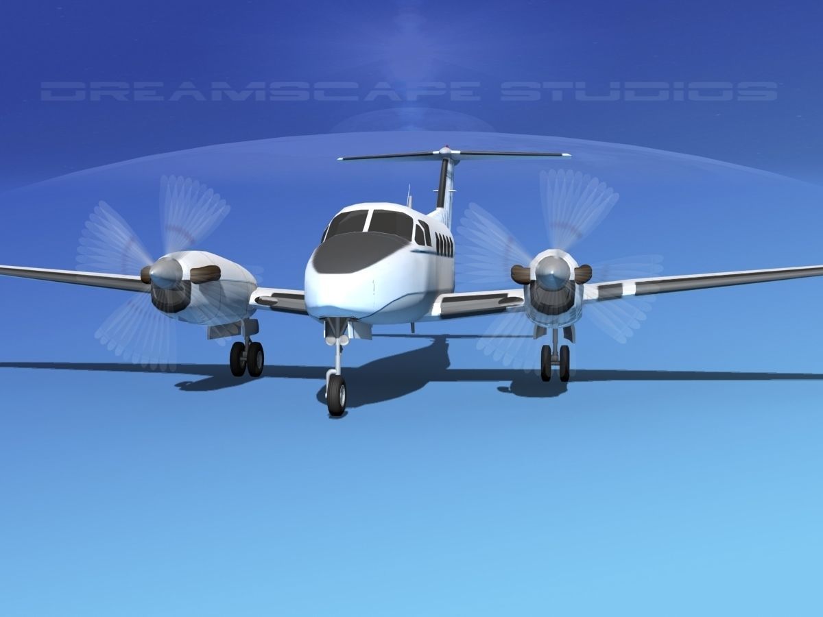 Beechcraft B200 GT King Air V09 3D model_1