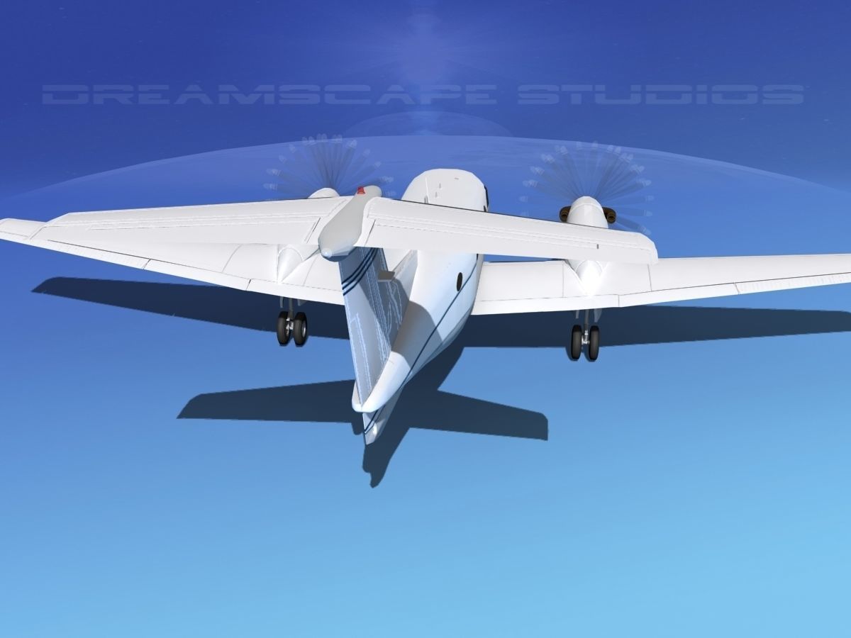 Beechcraft B200 GT King Air V09 3D model_6