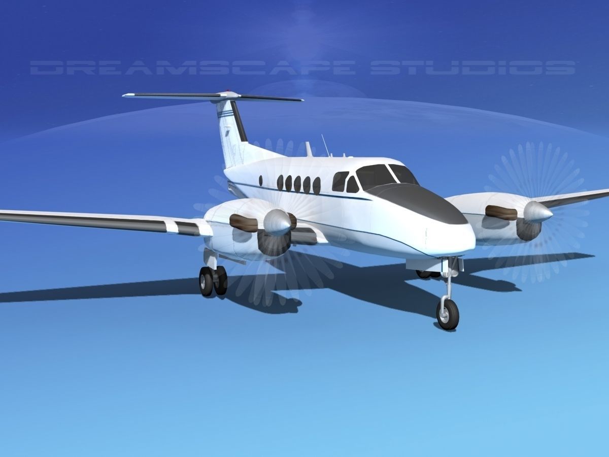 Beechcraft B200 GT King Air V09 3D model_2