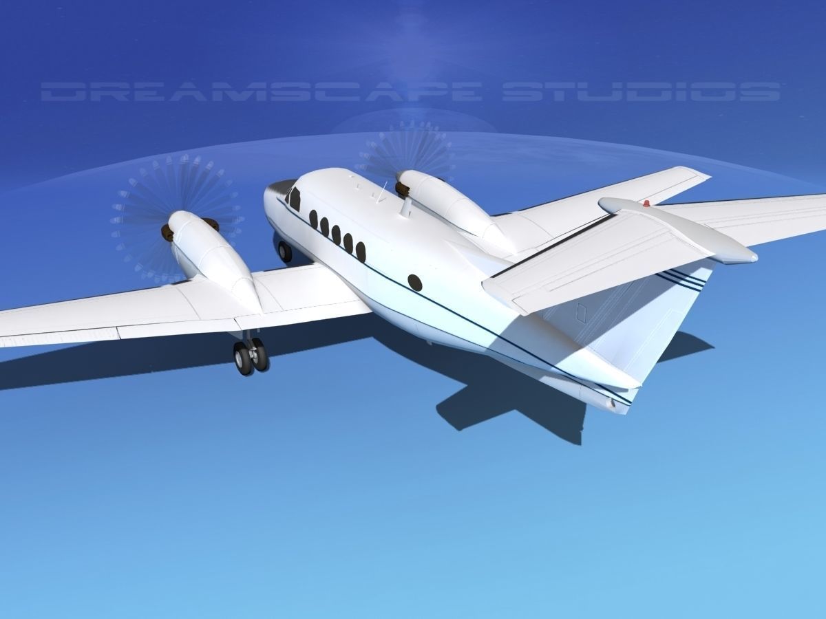 Beechcraft B200 GT King Air V09 3D model_7