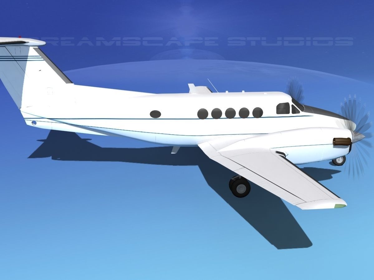 Beechcraft B200 GT King Air V09 3D model_4