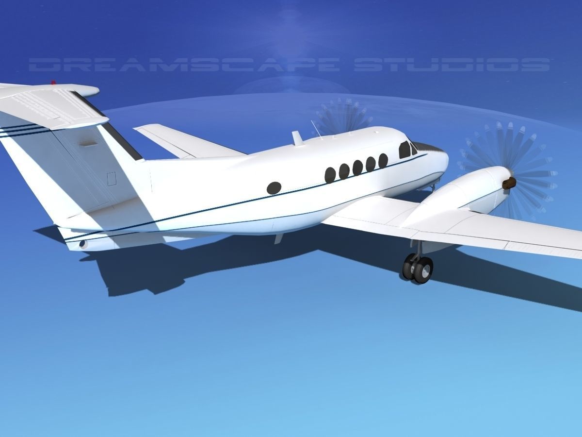 Beechcraft B200 GT King Air V09 3D model_5