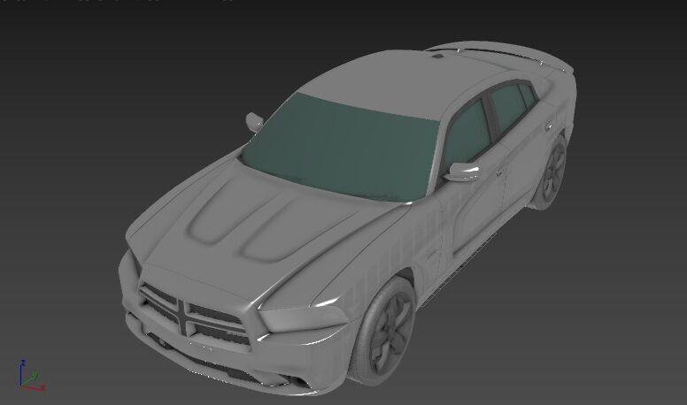 Dodge Charger 2011 3D print model_2