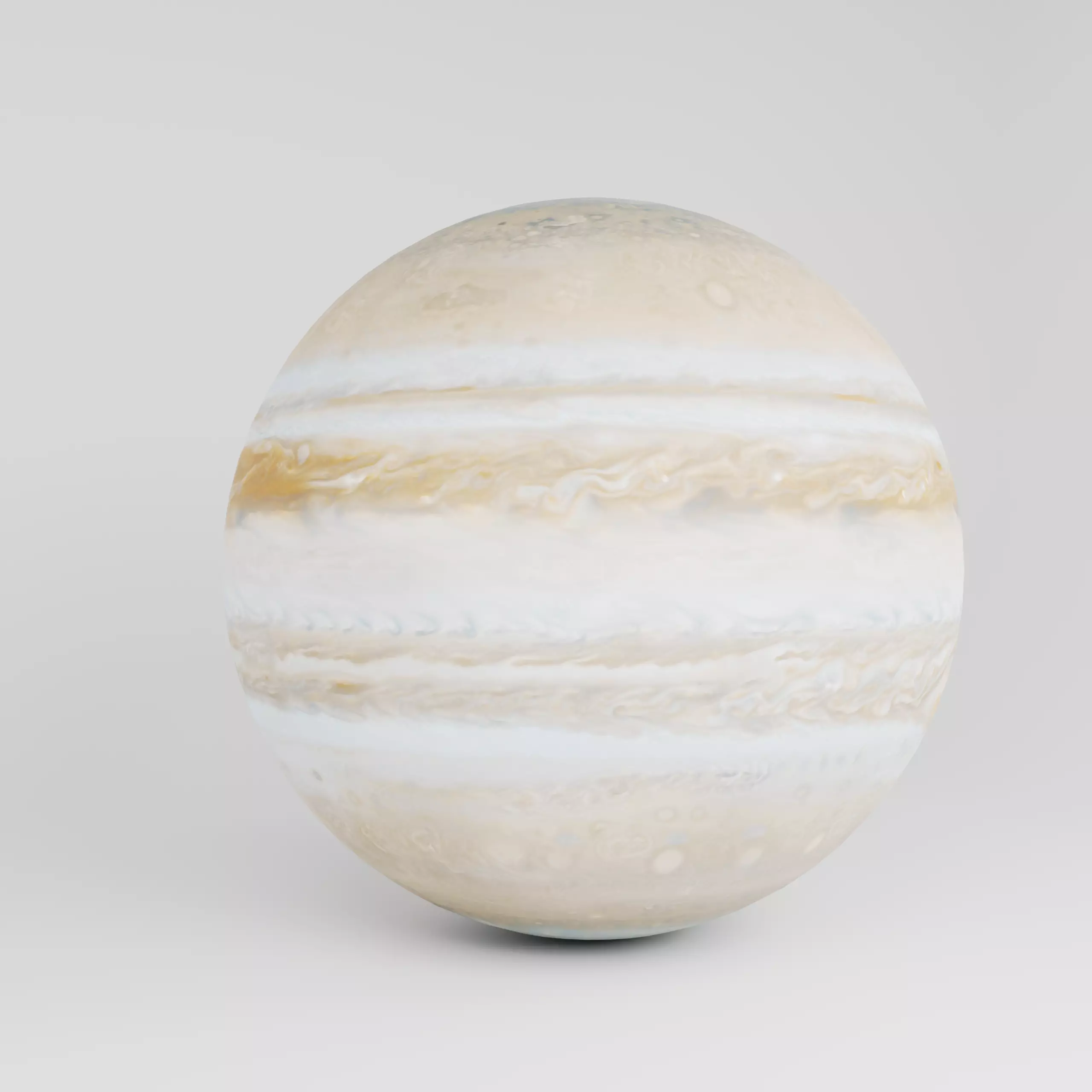 3D Planet Jupiter Low-poly 3D model_0