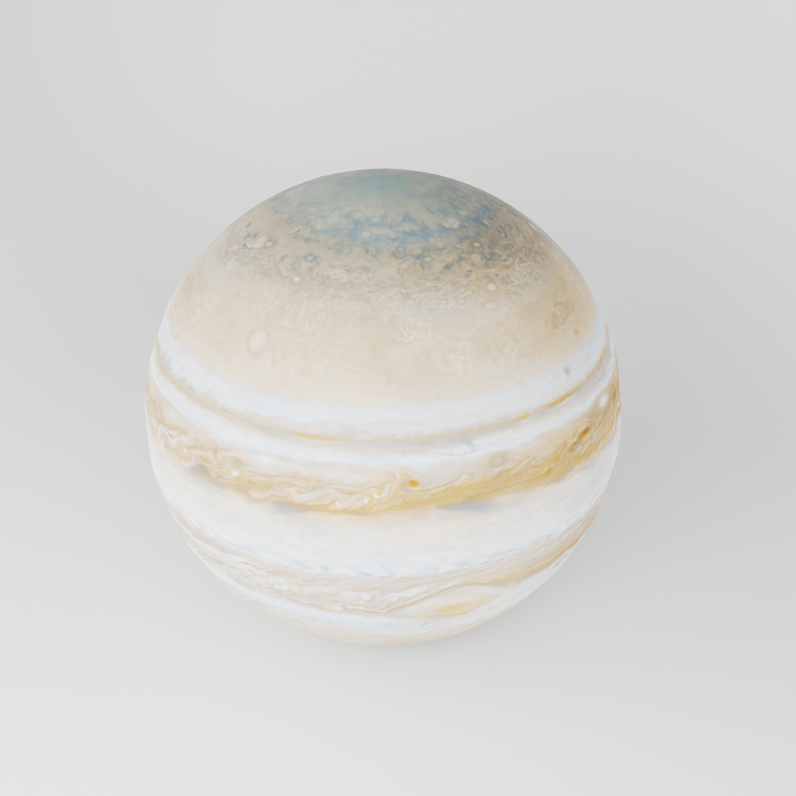 3D Planet Jupiter Low-poly 3D model_1