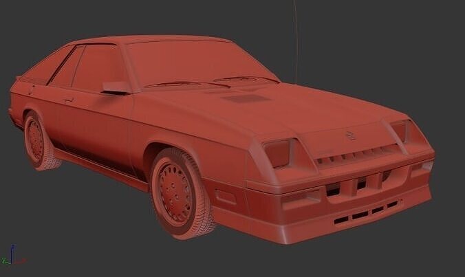 Dodge Charger L body 1987 3D print model