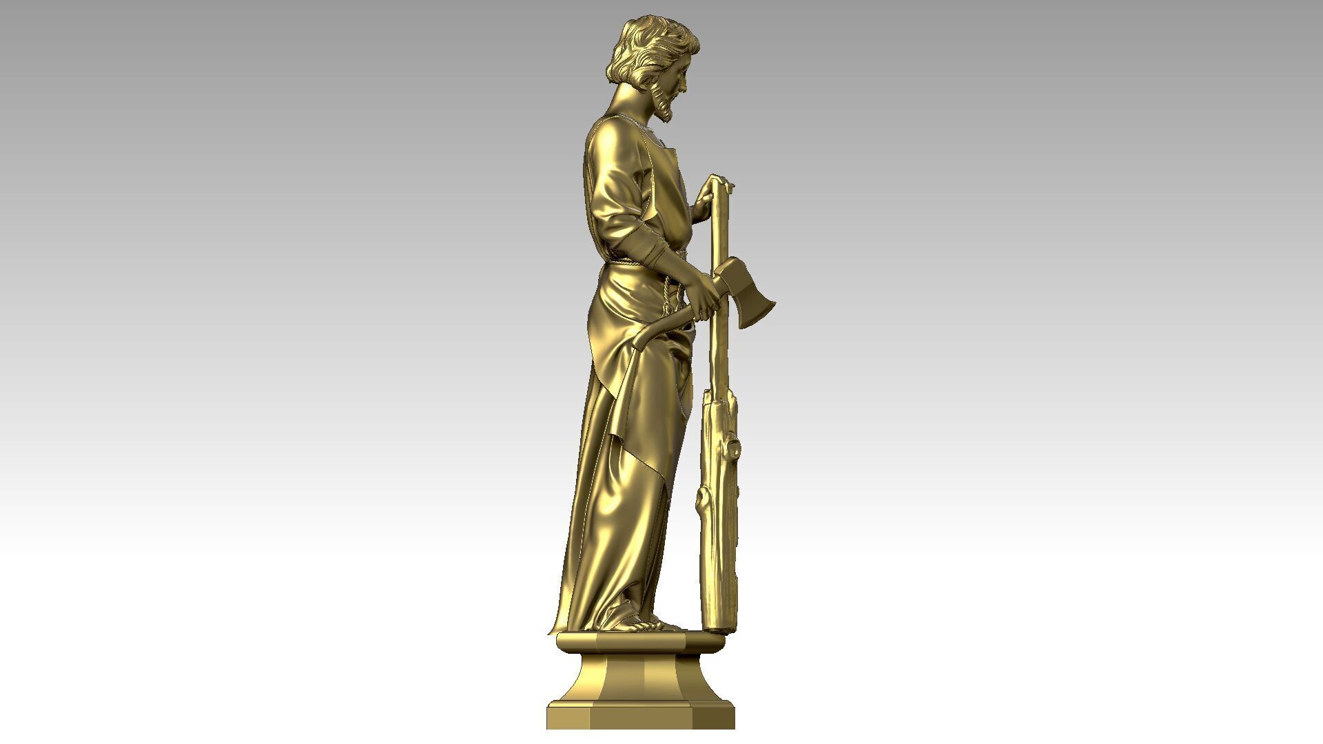Saint Joseph the Carpenter  3D print model_6