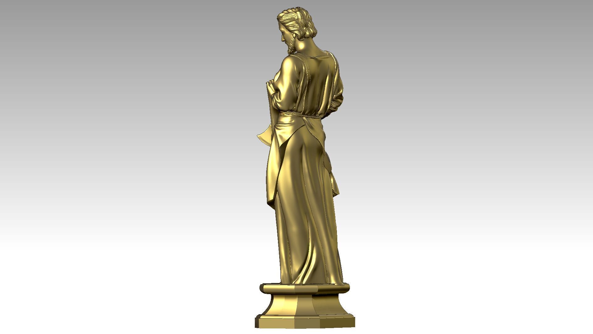 Saint Joseph the Carpenter  3D print model_3