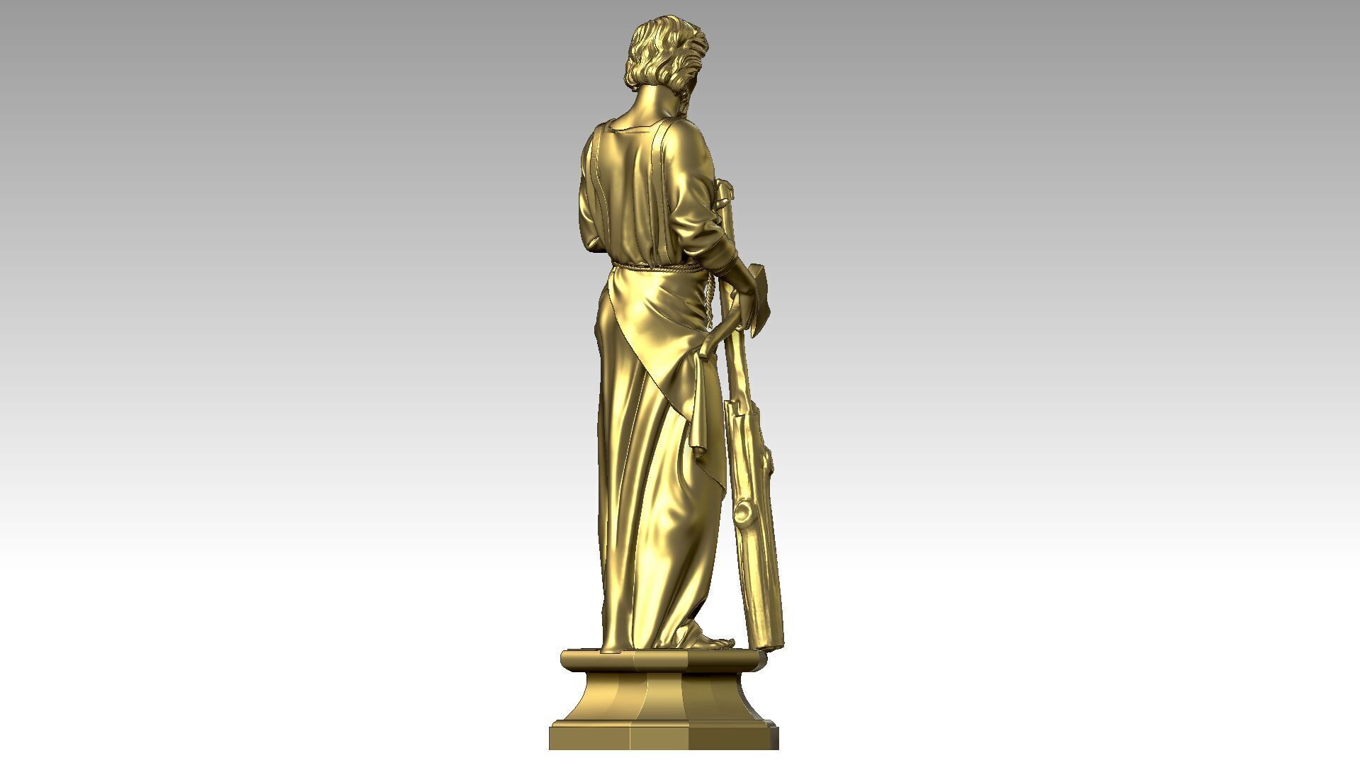 Saint Joseph the Carpenter  3D print model_5