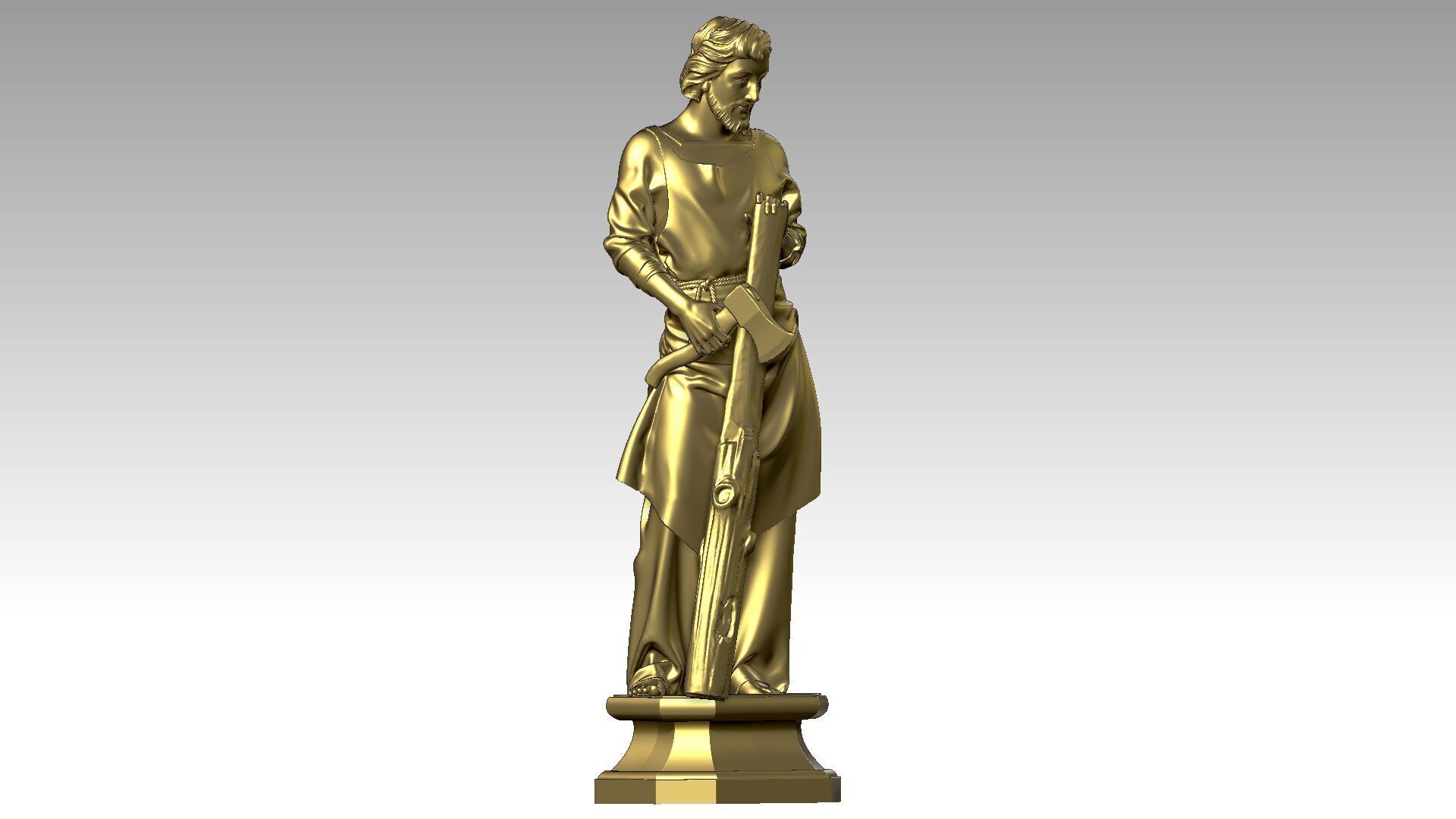 Saint Joseph the Carpenter  3D print model_7