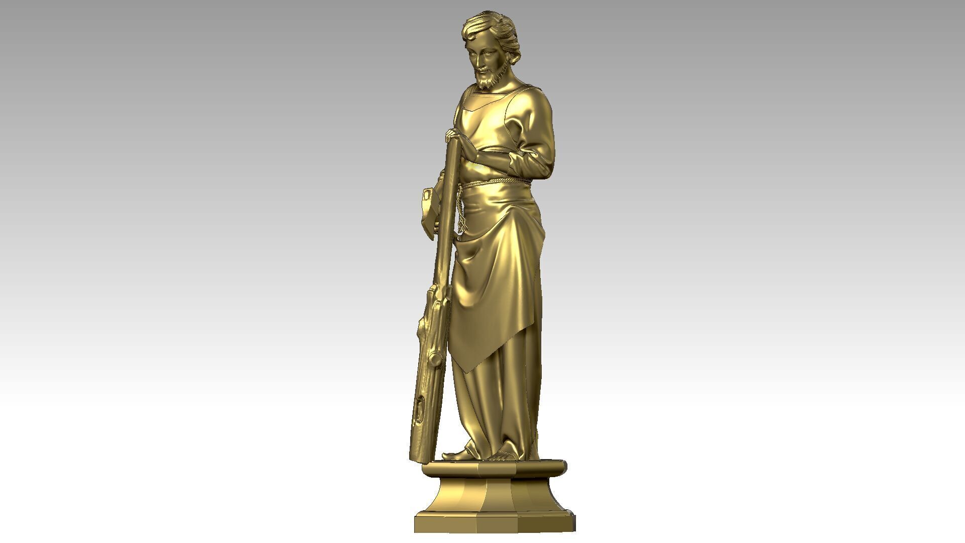 Saint Joseph the Carpenter  3D print model_1