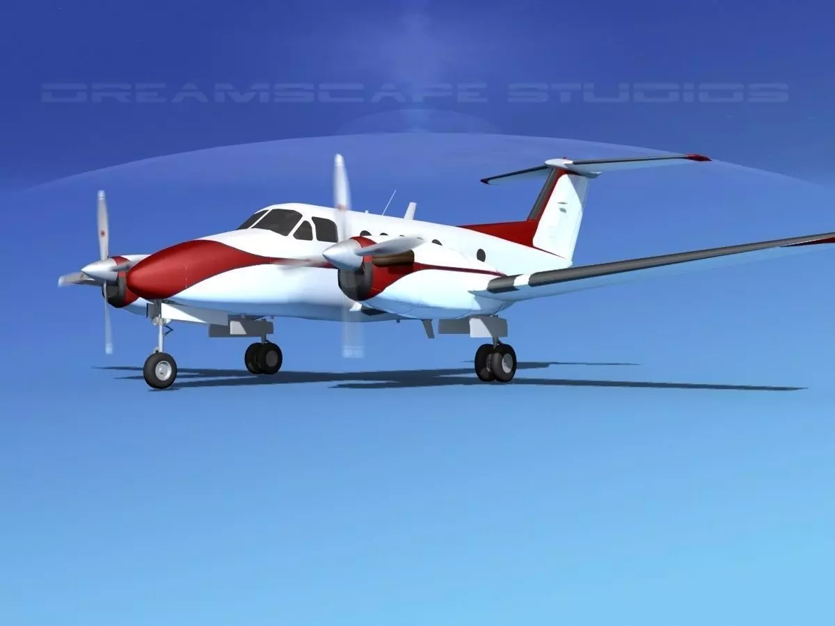 Beechcraft B200 GT King Air V10 3D model_0