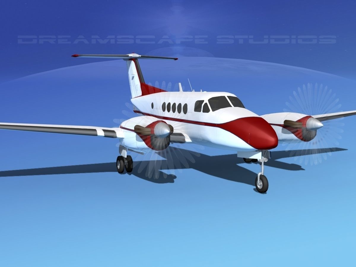 Beechcraft B200 GT King Air V10 3D model_2