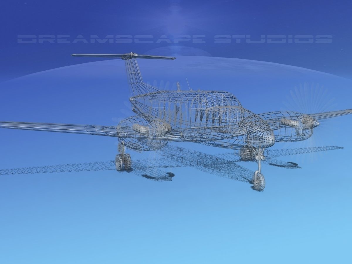 Beechcraft B200 GT King Air V10 3D model_12