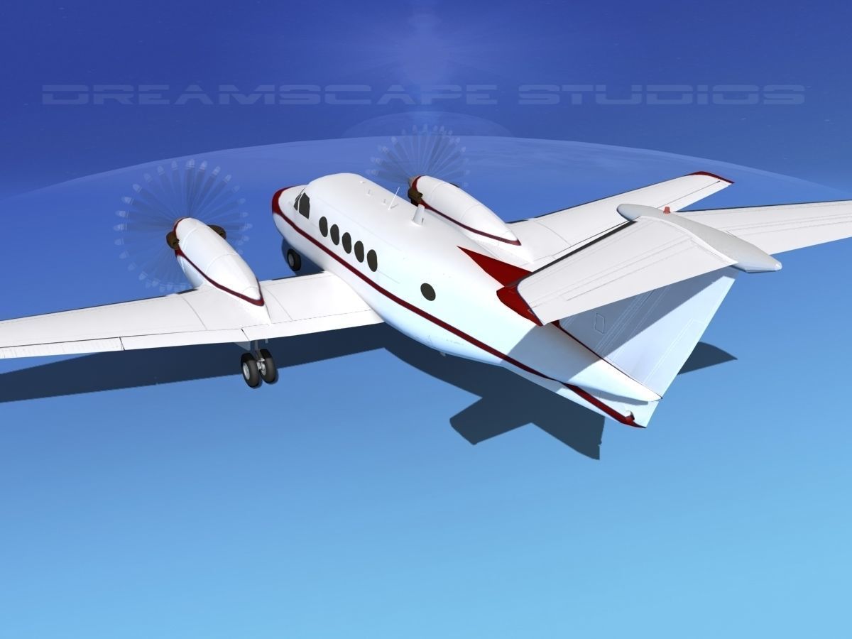 Beechcraft B200 GT King Air V10 3D model_7