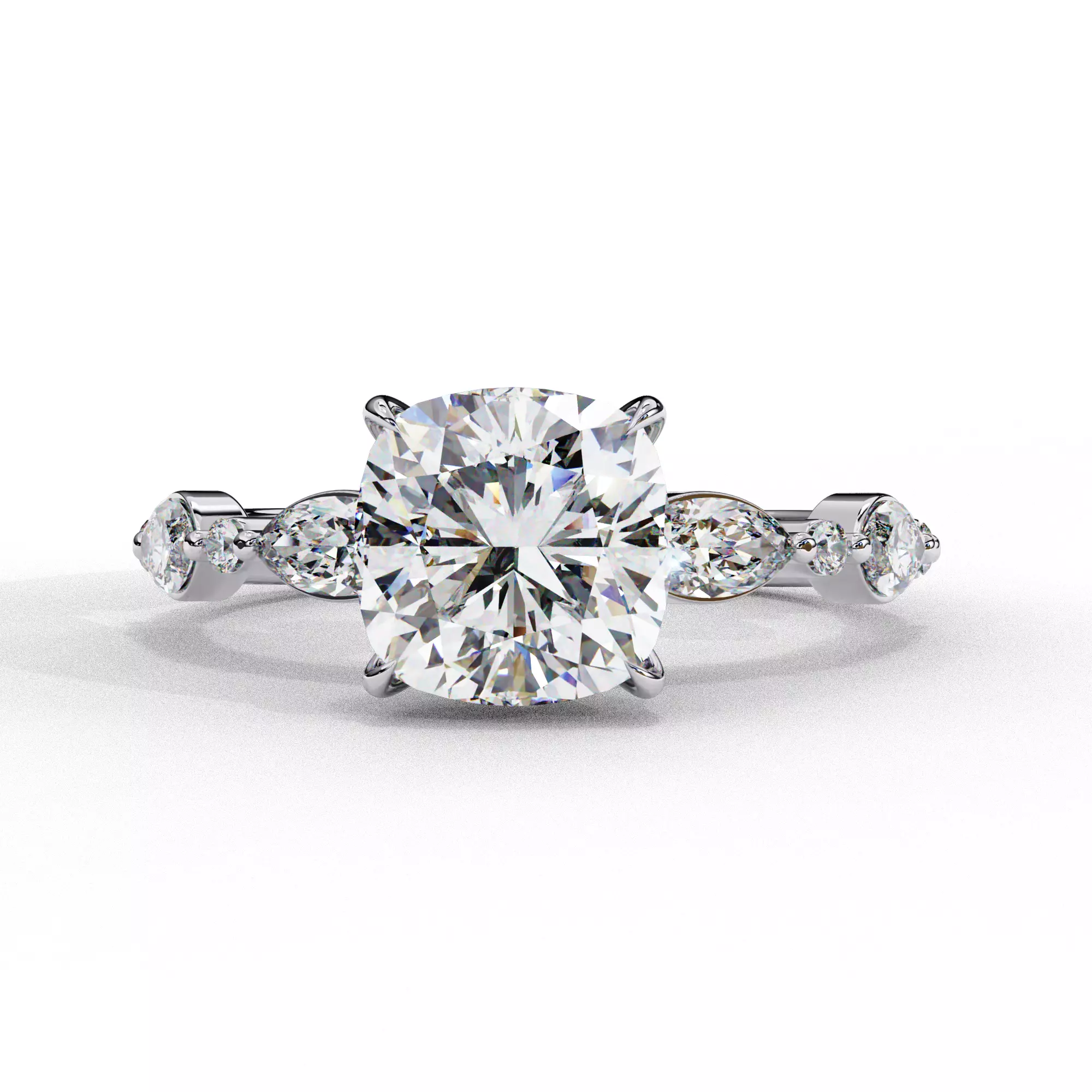 MARQUISE DIAMOND RING -CAD-025 3D model_0
