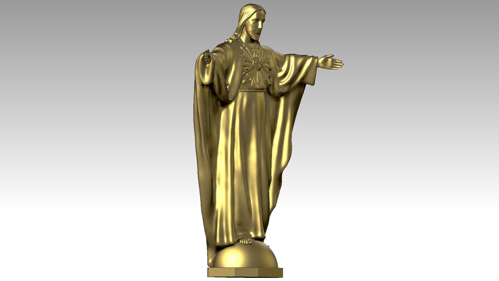 Christ the King  3D print model_7