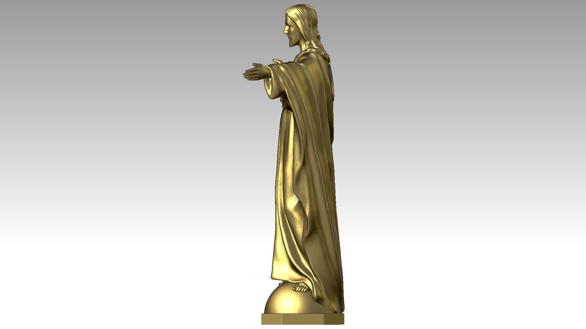 Christ the King  3D print model_2