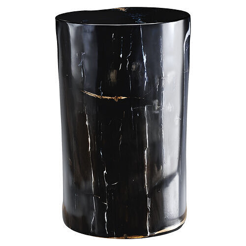 Hand-Polished Petrified Wood Stool Low-poly 3D model