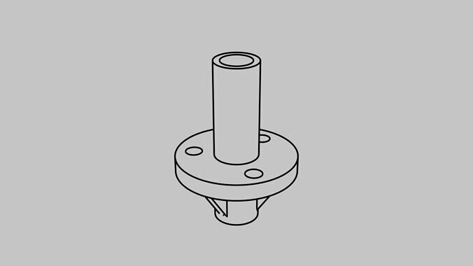 Axle Bearing Pinball 3D Model 3D print model