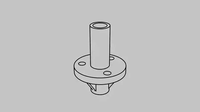 Axle Bearing Pinball 3D Model 3D print model