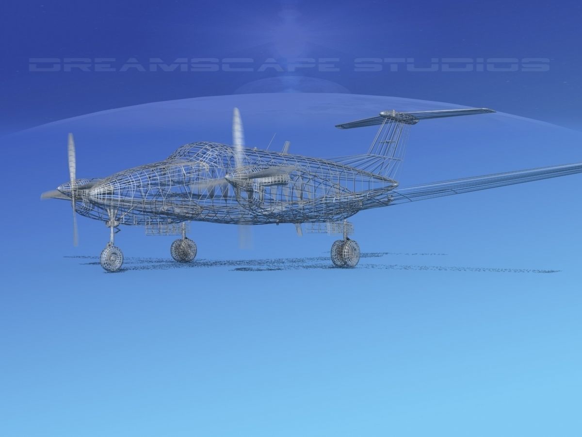 Beechcraft B200 GT King Air V12 3D model_12