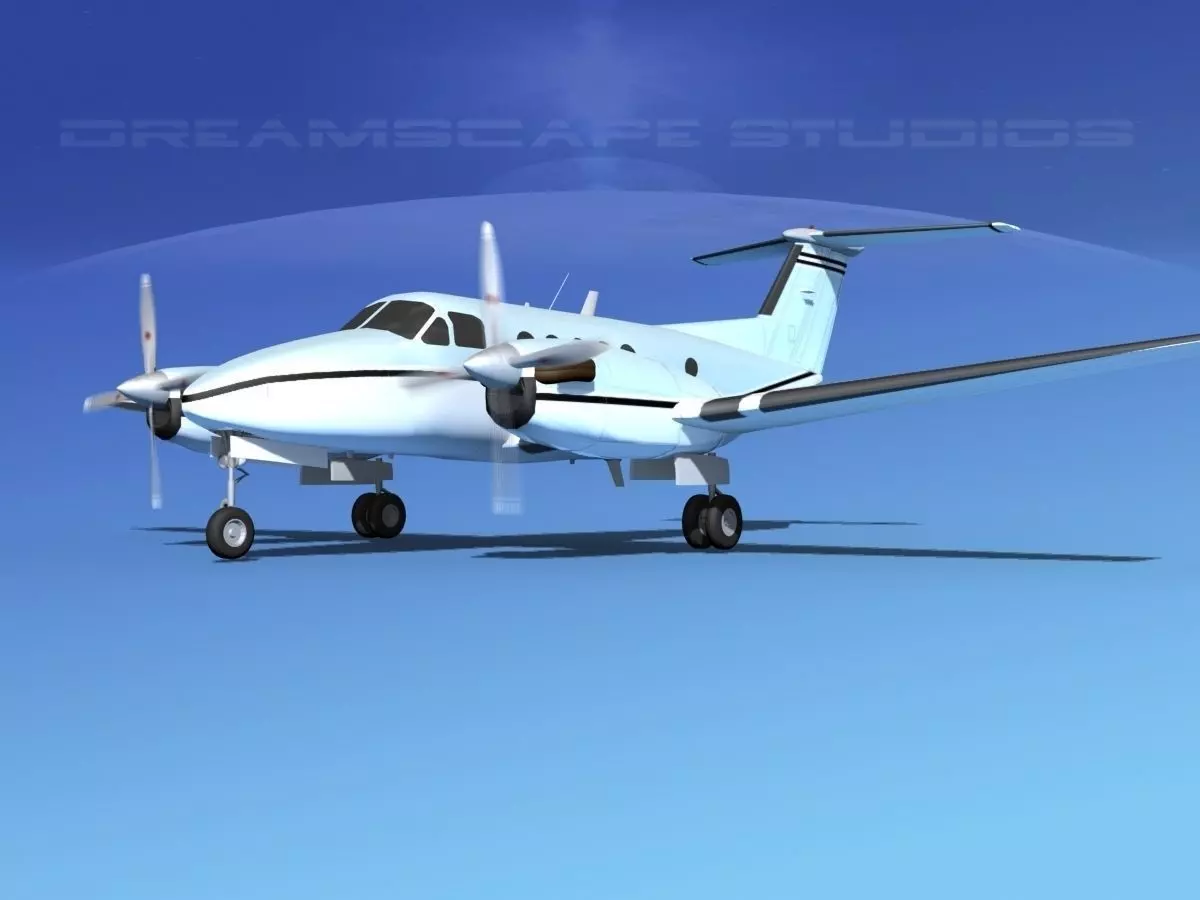 Beechcraft B200 GT King Air V12 3D model_0