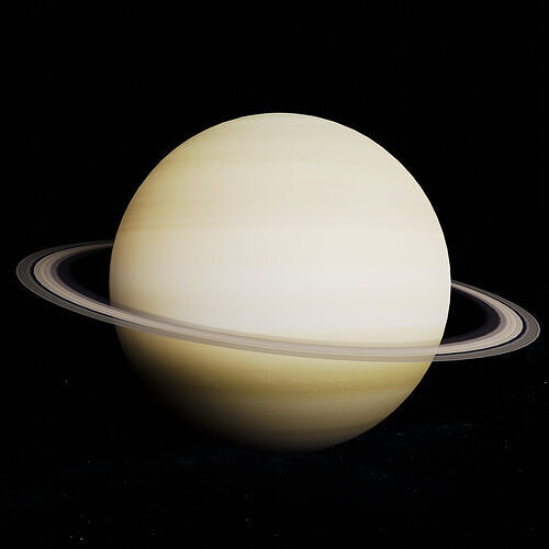 3D Planet Saturn Low-poly 3D model