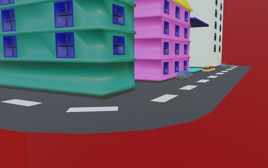 Ultimate Low Poly City Complete Stylized City Pack Low-poly 3D model_8