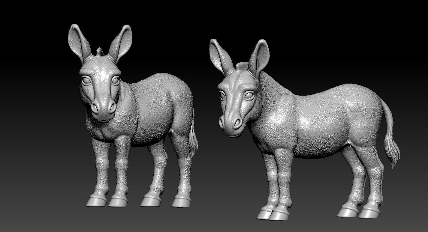 Donkey statue - Burro decor - 3D print 3D print model_2