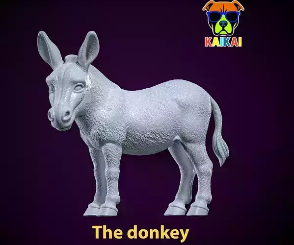 Donkey statue - Burro decor - 3D print