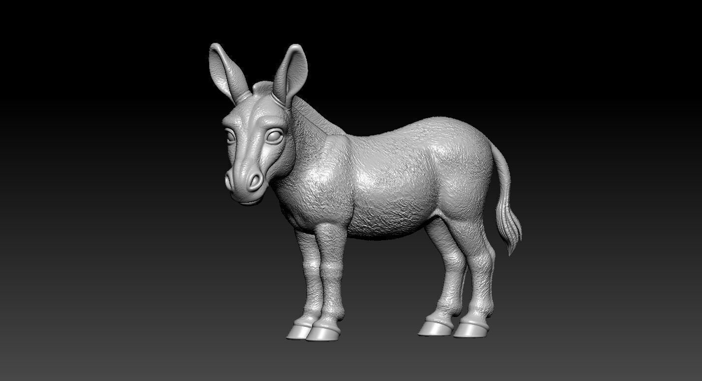 Donkey statue - Burro decor - 3D print 3D print model_1