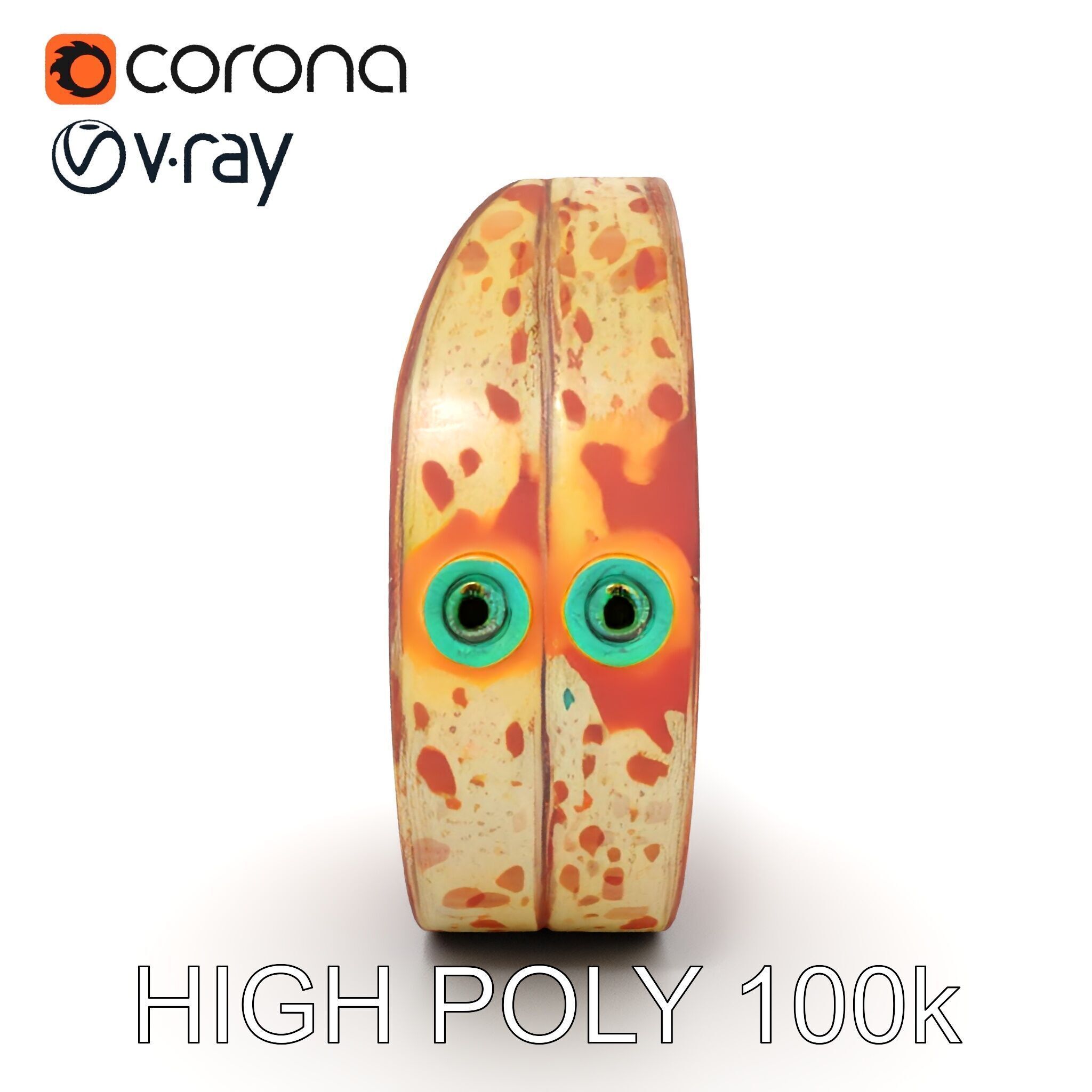 Rustic Crescent Sculpture Model Pack Low-poly 3D model_23