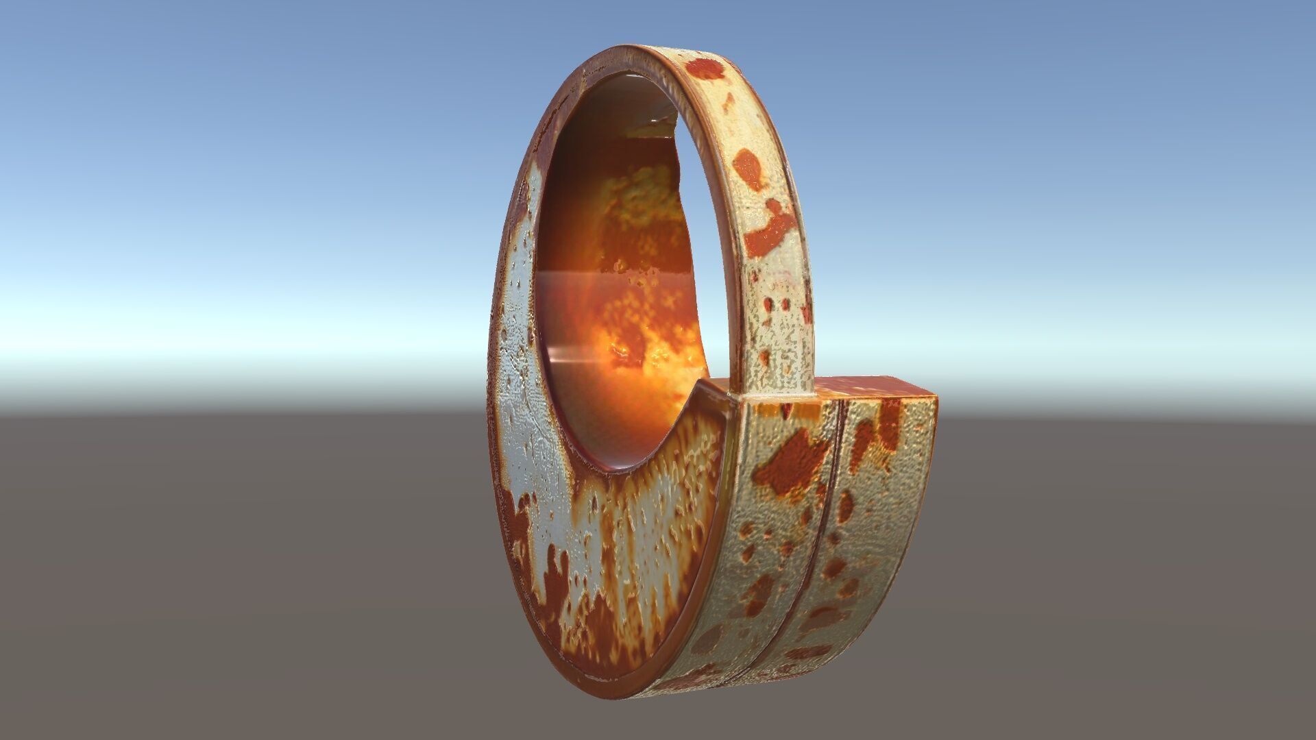 Rustic Crescent Sculpture Model Pack Low-poly 3D model_5