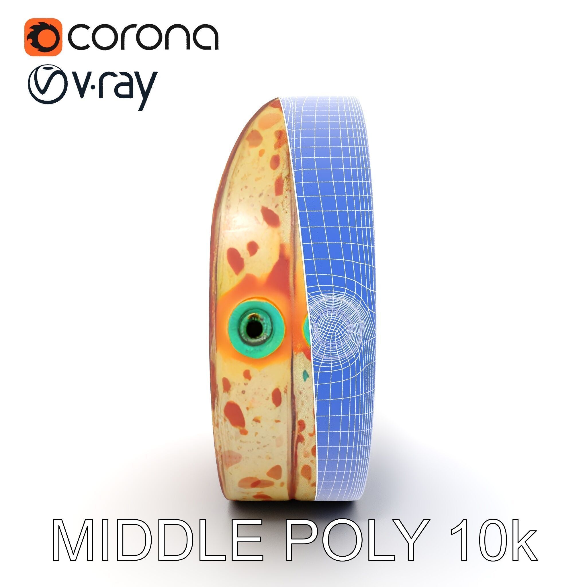 Rustic Crescent Sculpture Model Pack Low-poly 3D model_18