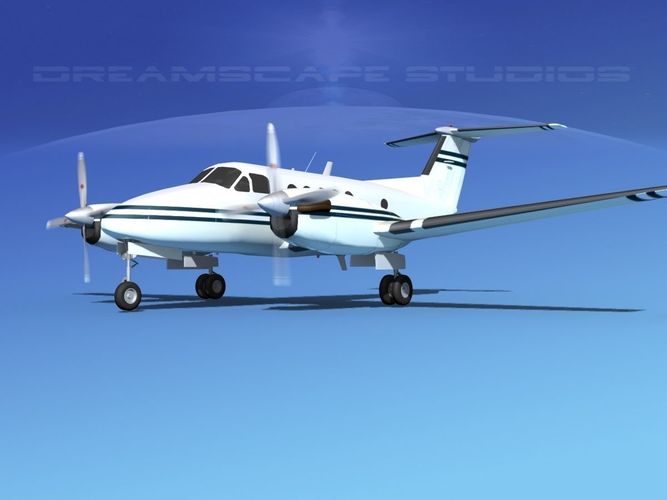 Beechcraft B200 GT King Air V13 3D model