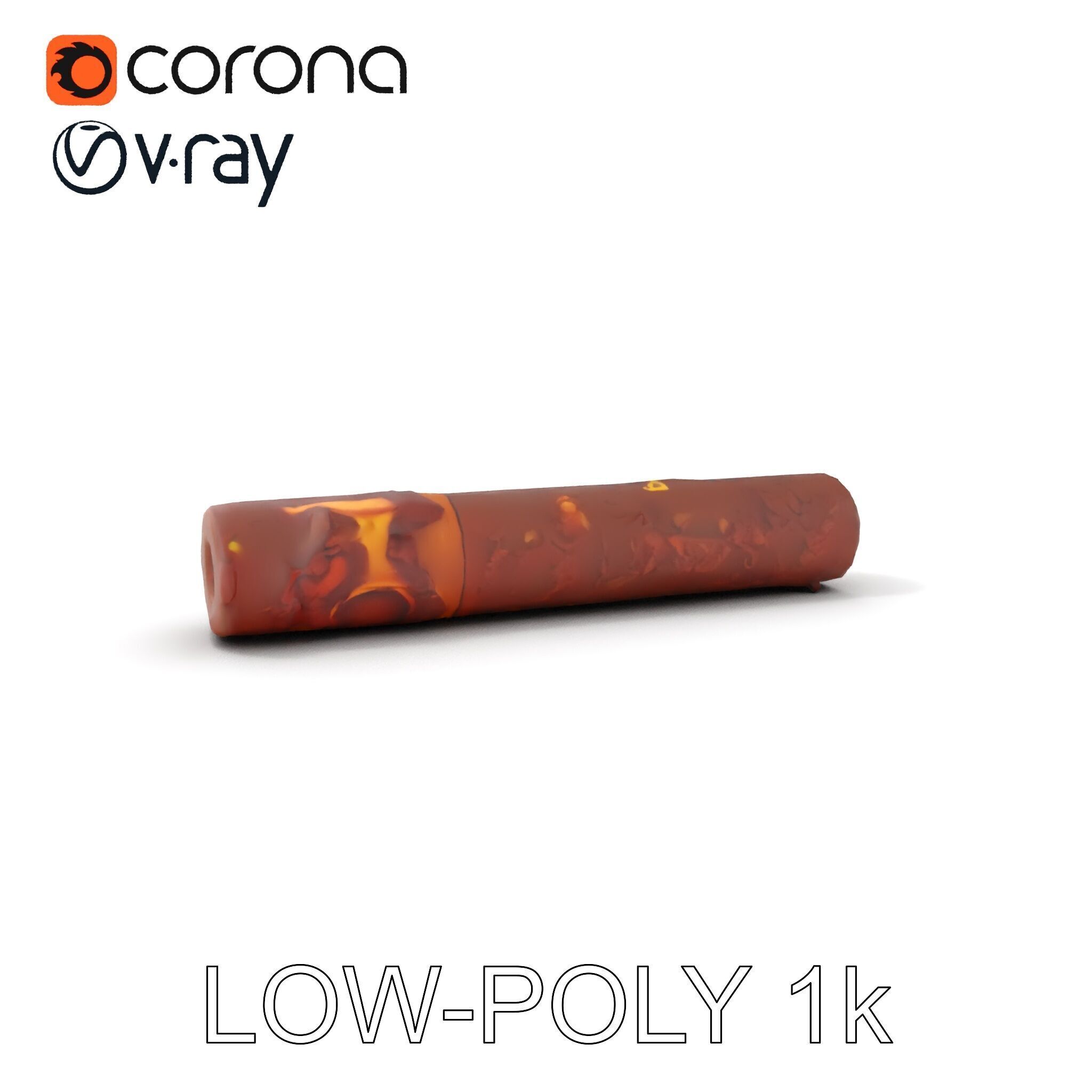 Rusty Steel Pipe Model Pack for Environmental Rendering Low-poly 3D model_7